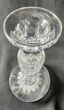 Candlestick American Brilliant Period hand Cut Glass Antique