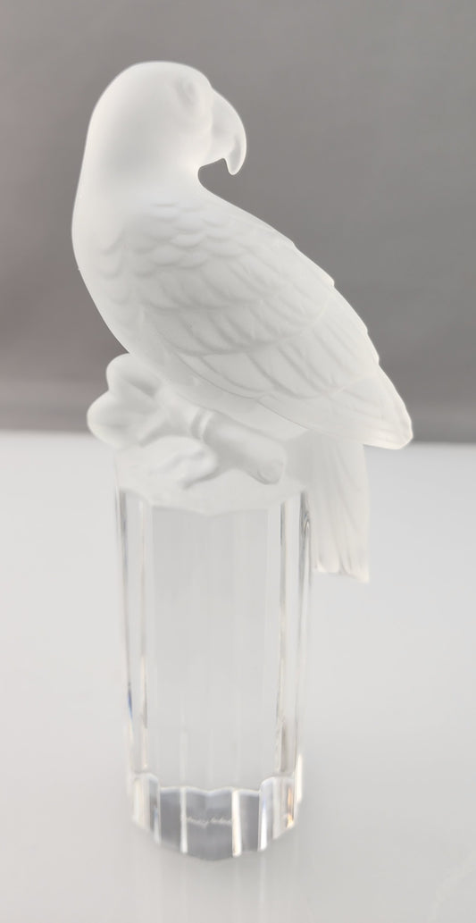 Frosted parrot glass Goebel