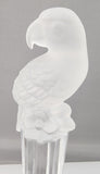 Frosted parrot glass Goebel