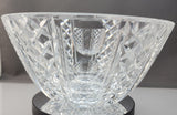 Hand Cut 34% lead crystal bowl HAND POLISHED  signed by Peter ORourke