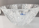 Hand Cut 34% lead crystal bowl HAND POLISHED  signed by Peter ORourke