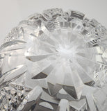 Hand Cut 34% lead crystal bowl HAND POLISHED  signed by Peter ORourke