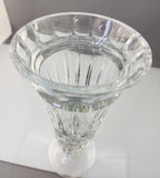 ORourke Hand cut glass vase flared