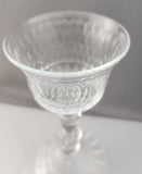 Hand Cut Crystal Chalice Signed O'Rourke 11.5"