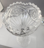 Signed Clark vase American Brilliant Period hand Cut Glass