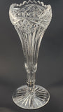 Signed Clark vase American Brilliant Period hand Cut Glass