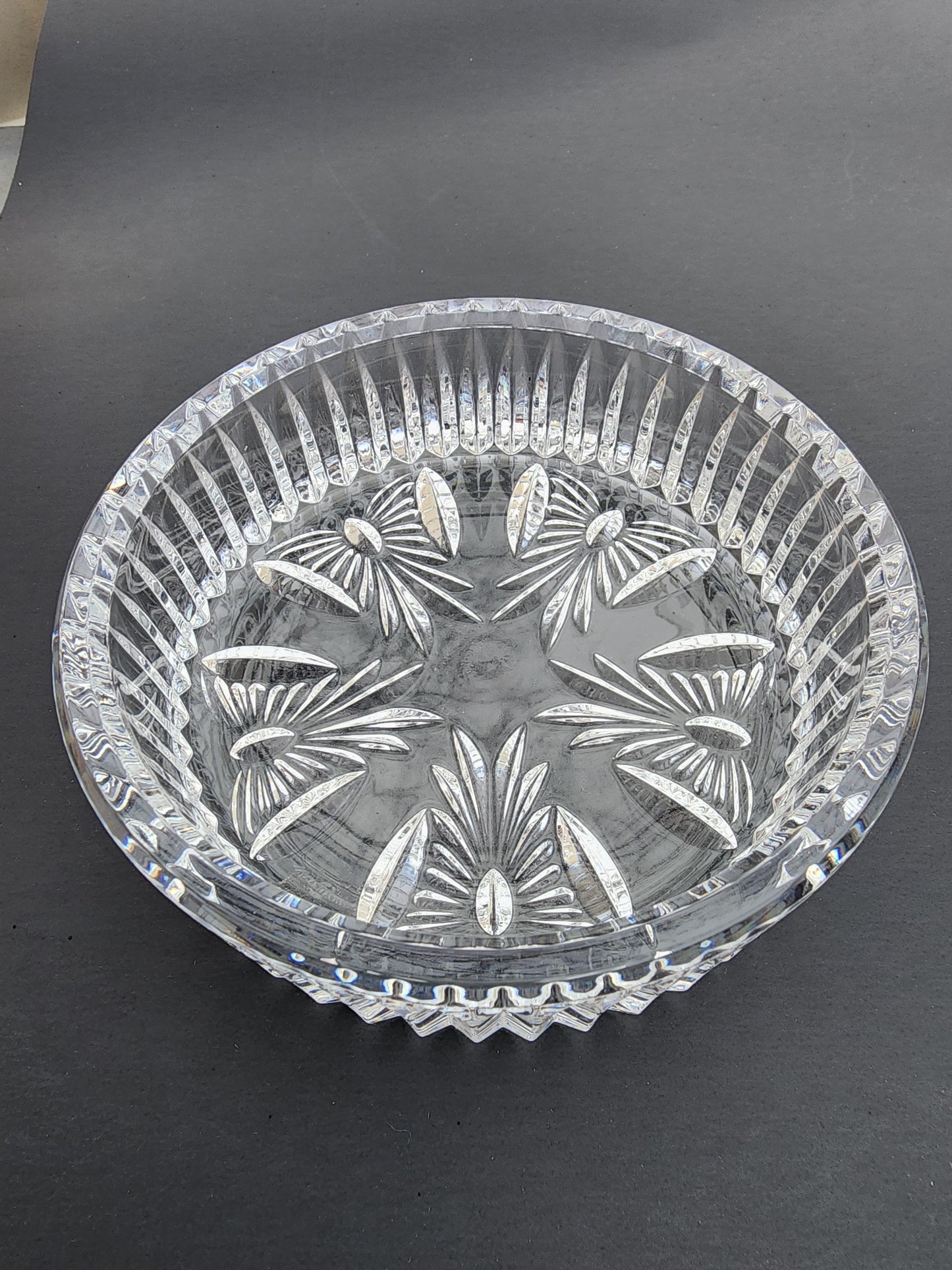 Signed Waterford CRYSTAL wine bottle coaster