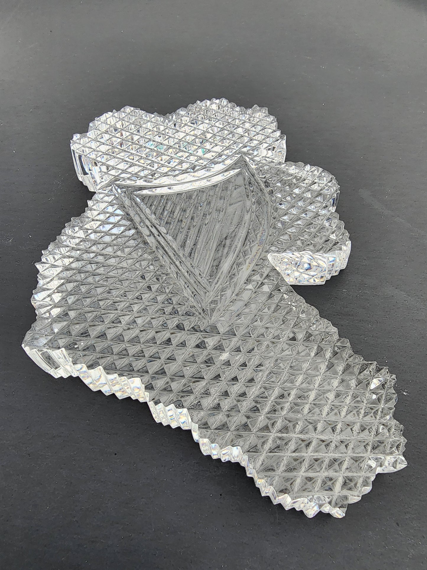 Waterford crystal Ireland shape paperweight