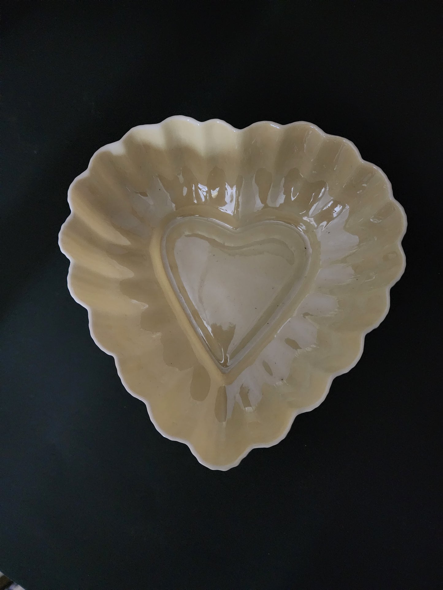 Belleek heart shaped dish Ireland