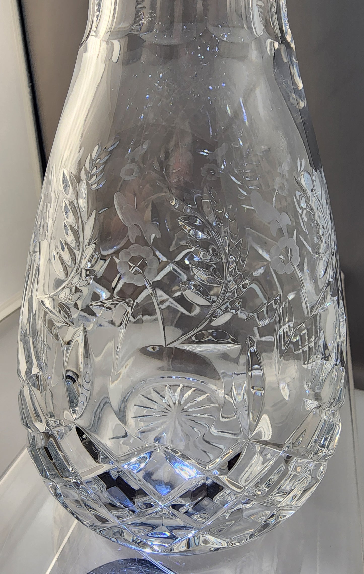 Rogaska Hand Cut glass carafe Queen 24% lead crystal