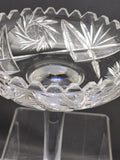 American Brilliant Period Cut Glass compote,  Antique glows pr242