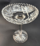 American Brilliant Period Cut Glass compote,  Antique glows pr242