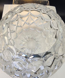 Nauchtman rose bowl , Pressed rose is hand cut C26