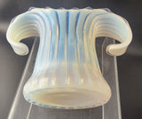 Fostoria open handle  glass vase