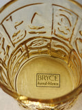 Bryce amber juice glass 4 piece auction