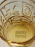 Bryce amber juice glass 4 piece