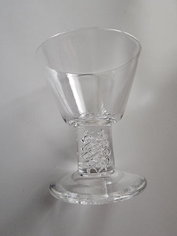 Steuben air twist cocktail glass