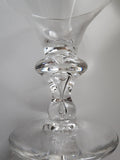 Steuben Signed 7737 champagne tall sherbert