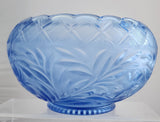 L E Smith Glass blue punch bowl Auction