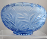 L E Smith Glass blue punch bowl Auction