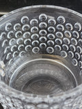 L E Smith Glass hobnail punch cup set of 6 pieces auction