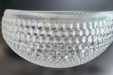 L E Smith Glass hobnail punch bowl