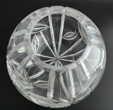 Hand Cut Glass rose bowl / vase