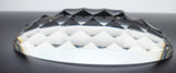 Steuben Signed oval Glass Honeycomb cutting added