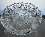 Cut glass low bowl ANTIQUE