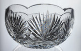 Hand Cut glass bowl signed Cavan crystal Ireland