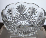 Hand Cut glass bowl signed Cavan crystal Ireland