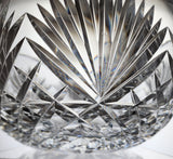 Hand Cut glass bowl signed Cavan crystal Ireland