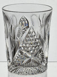 Libbey signed ABP double on rocks American Brilliant Period hand Cut Glass