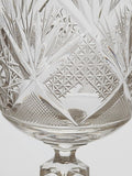 Hand cut goblet crystal