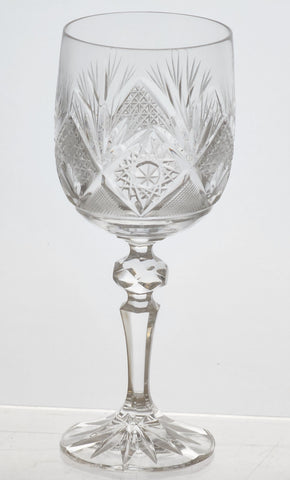 Hand cut goblet crystal