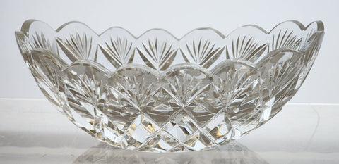 Cut Glass oval dish Antique