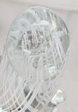 signed Licio Zanetti glass cat figurine as is