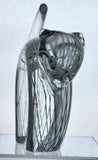 signed Licio Zanetti glass cat figurine as is