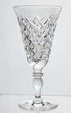 Signed Hawkes ABP Delft Diamond American Brilliant Period hand Cut goblet