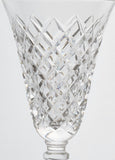 Signed Hawkes ABP Delft Diamond American Brilliant Period hand Cut goblet