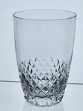 6 piece Cross cut pattern Hand cut Crystal juice glass