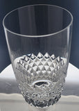 6 piece Cross cut pattern Hand cut Crystal juice glass