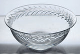 Cut Glass finger bowl hand cut mouth blown