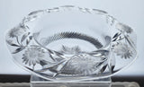 ABP cut glass Dorflinger ruffled bowl American