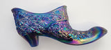 L E Smith carnival glass slipper