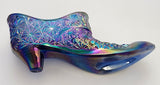 L E Smith carnival glass slipper