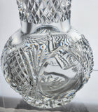 Hand Cut 24% lead crystal  large vase with space for etching Award