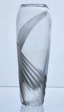 Cut Glass bud vase Lenox USA crystal Windswept Signed