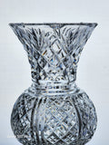 Hand Cut 24% lead crystal vase with space for etching Award