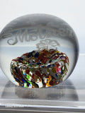 Glass mother paperweight